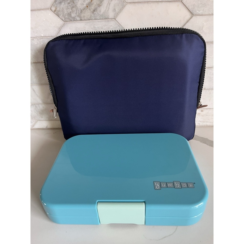 Yumbox‎ Original Leakproof Bento Kids Lunch Box Container W/ Insulated Case Blue